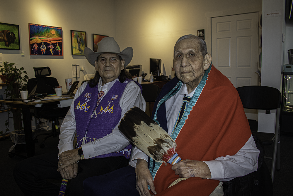 Chief Red Eagle and Dr. Pratt