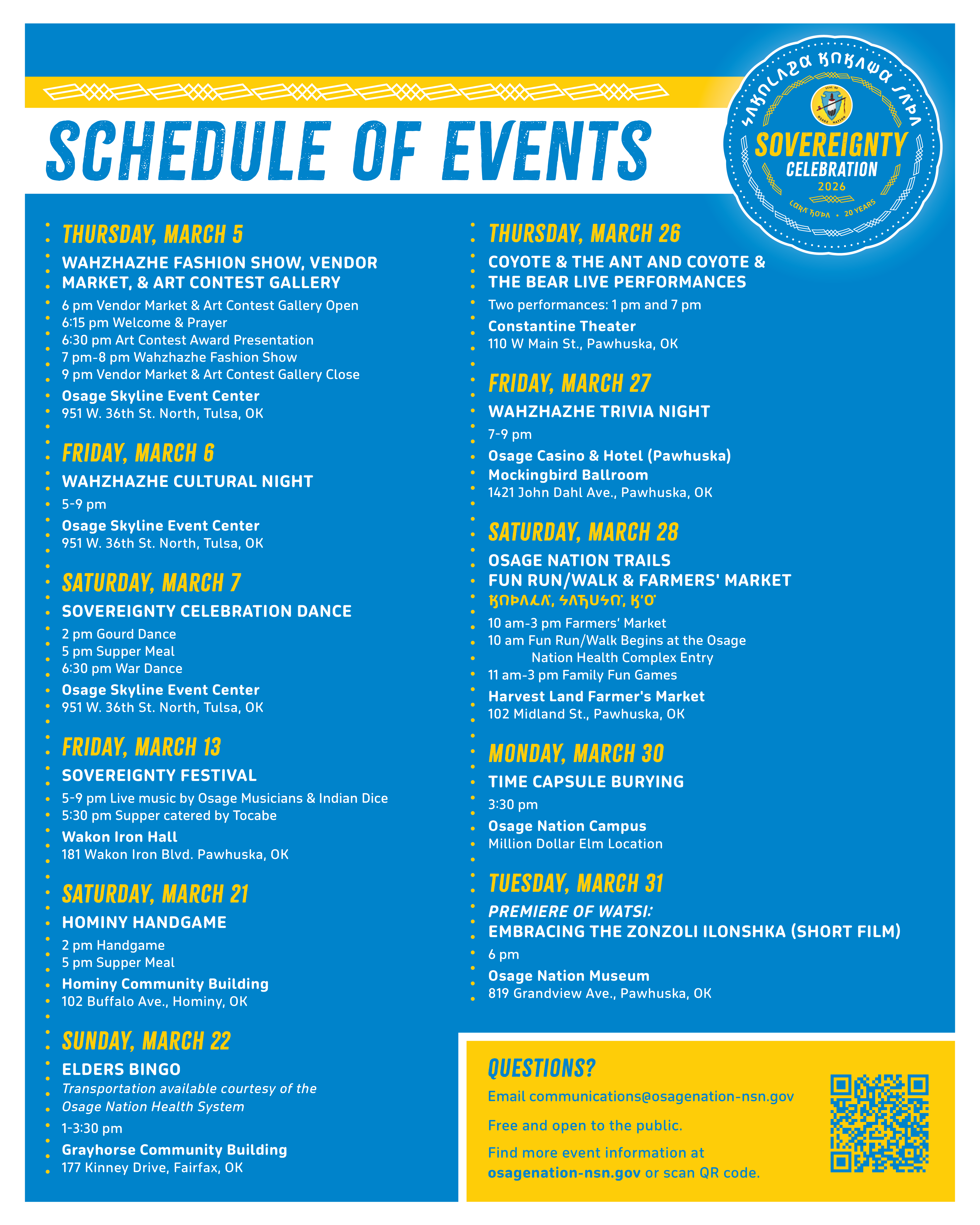 Sovereignty Month Event Listing