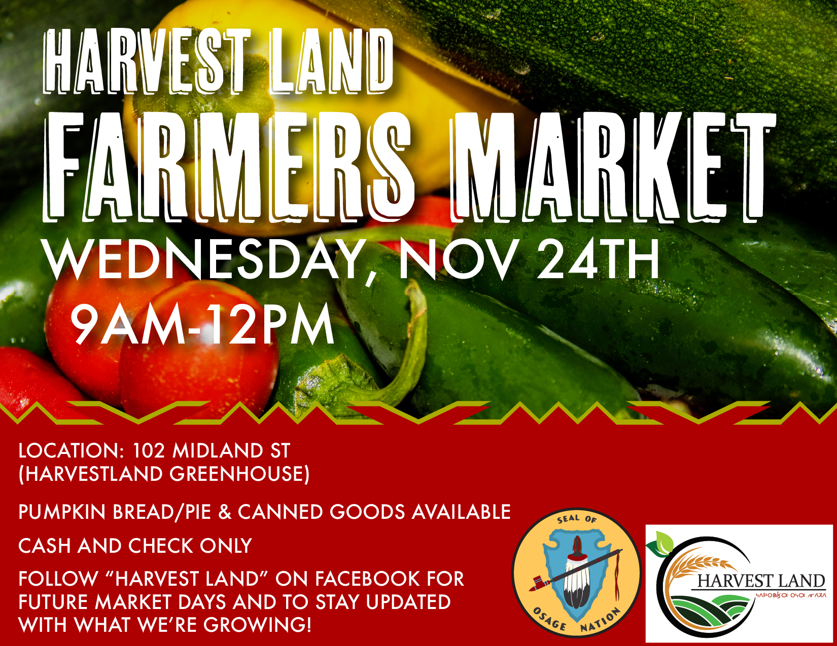 Harvest Land Farmers Market | Osage Nation