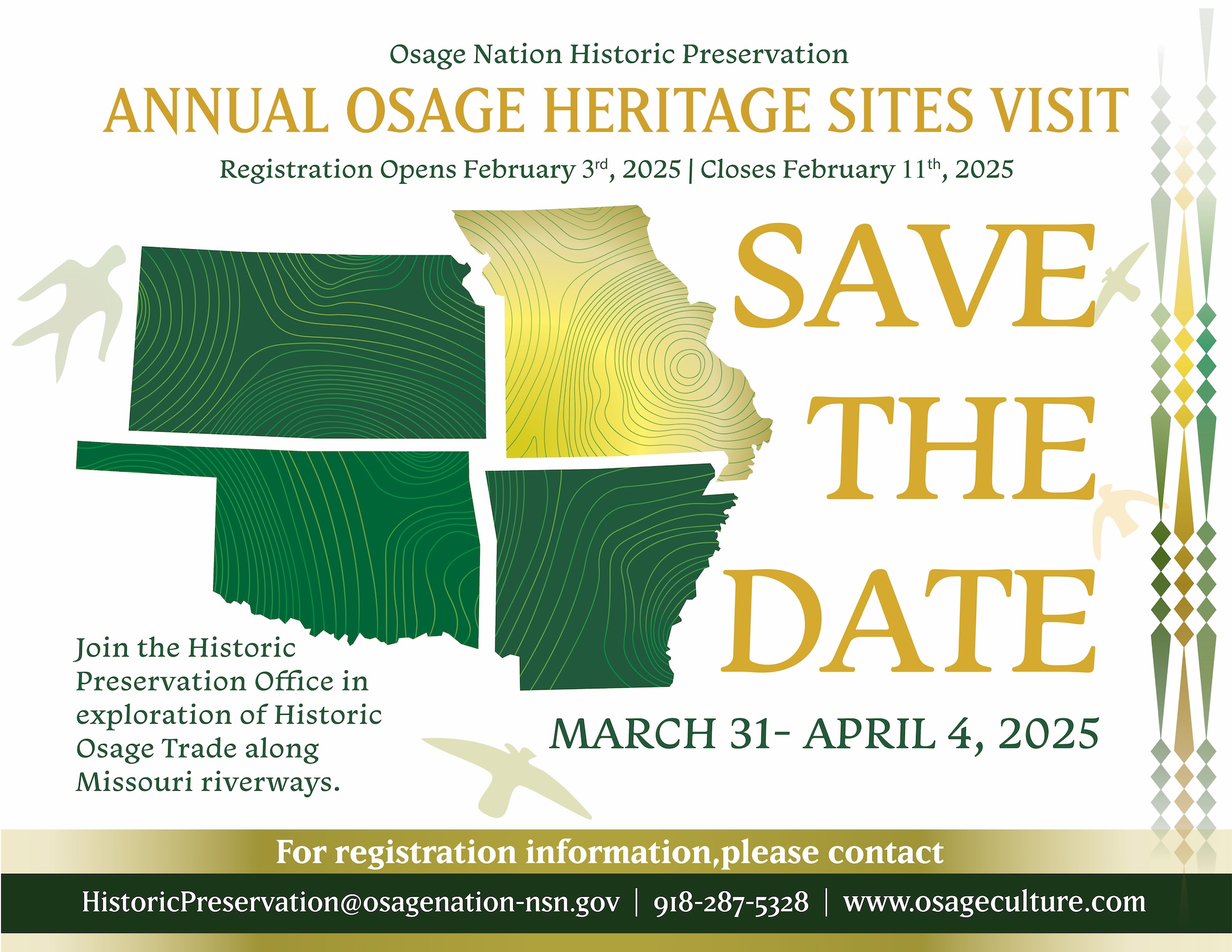 Save the Date 2025 Heritage Site Visit