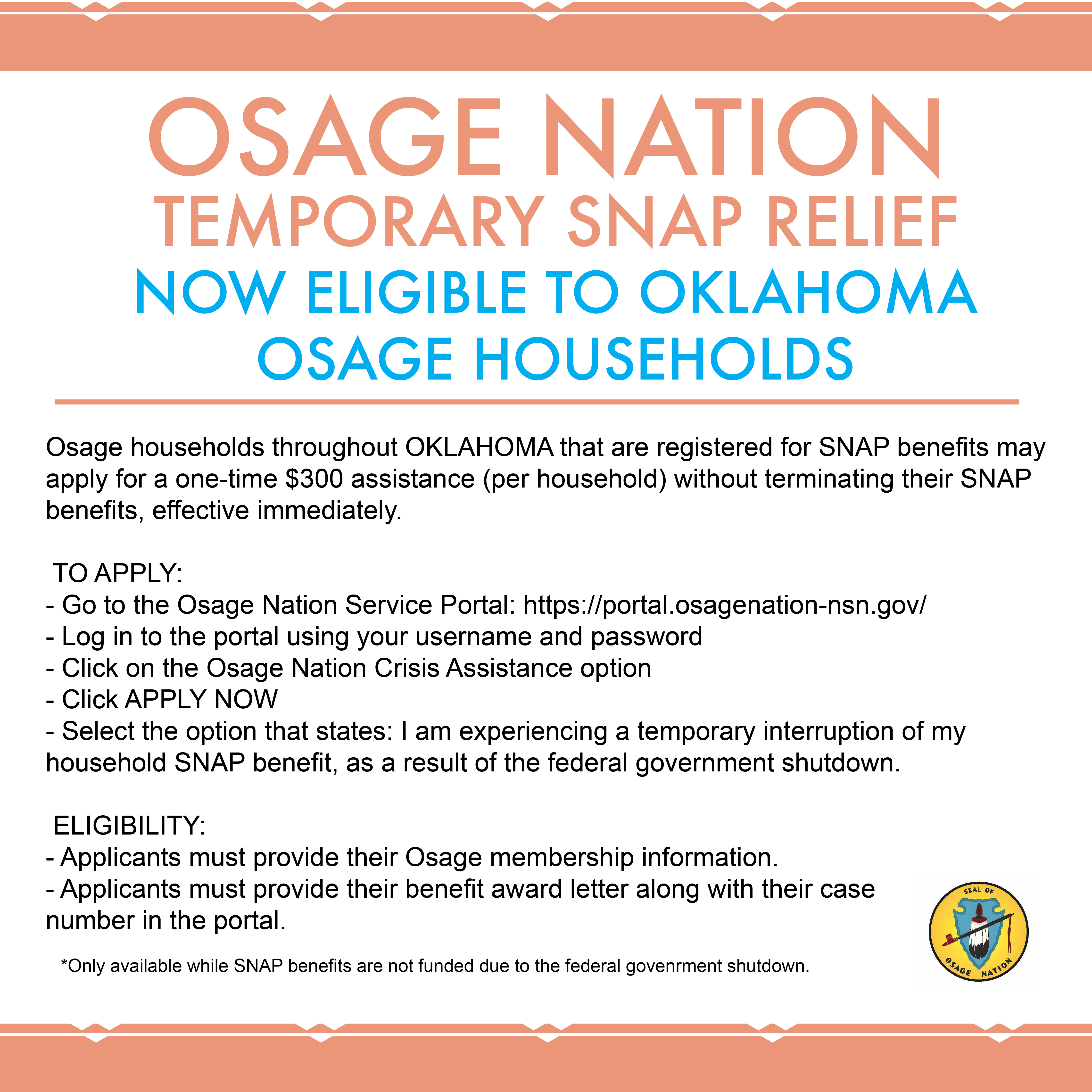 SNAP Oklahoma Temporary