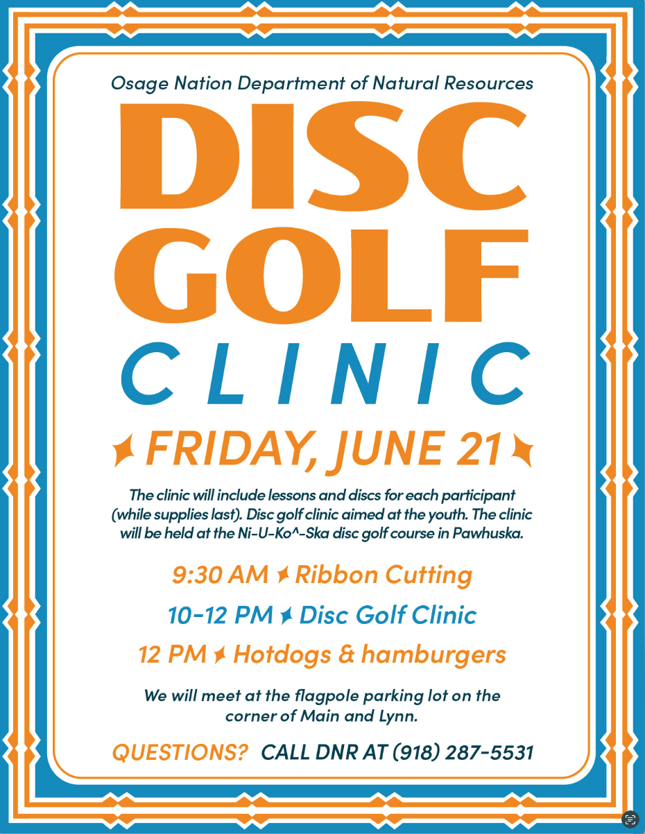Disc Golf Clinic June 2024