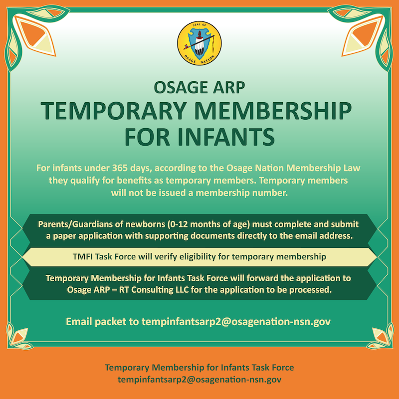Temp membership for infants