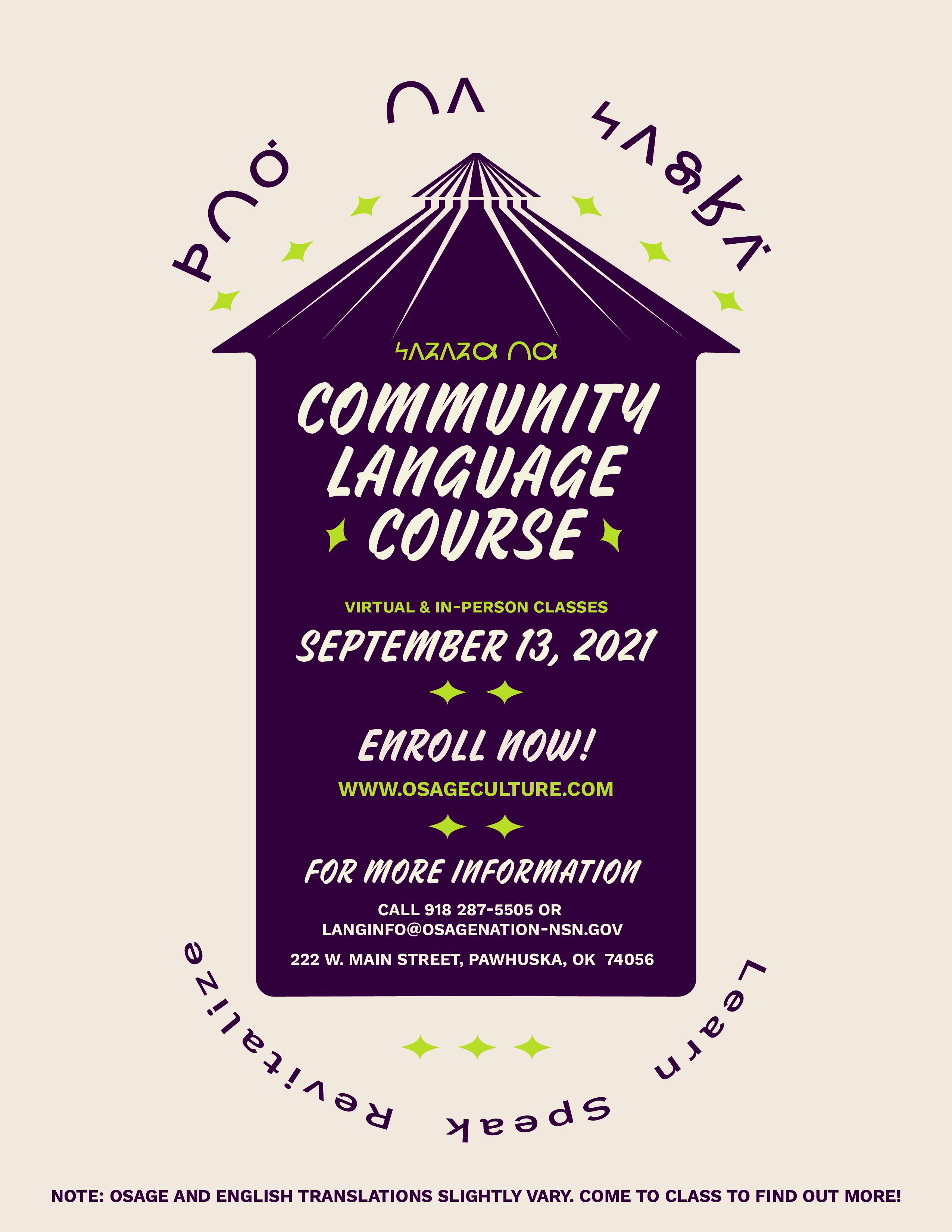 Community Language Course