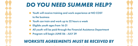 Summer Worksite Flyer